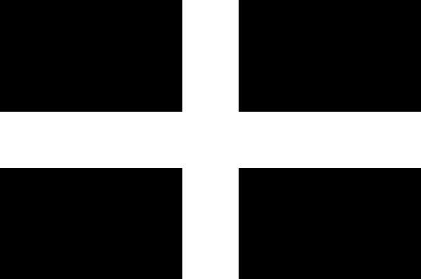 黑白十字国旗图片
