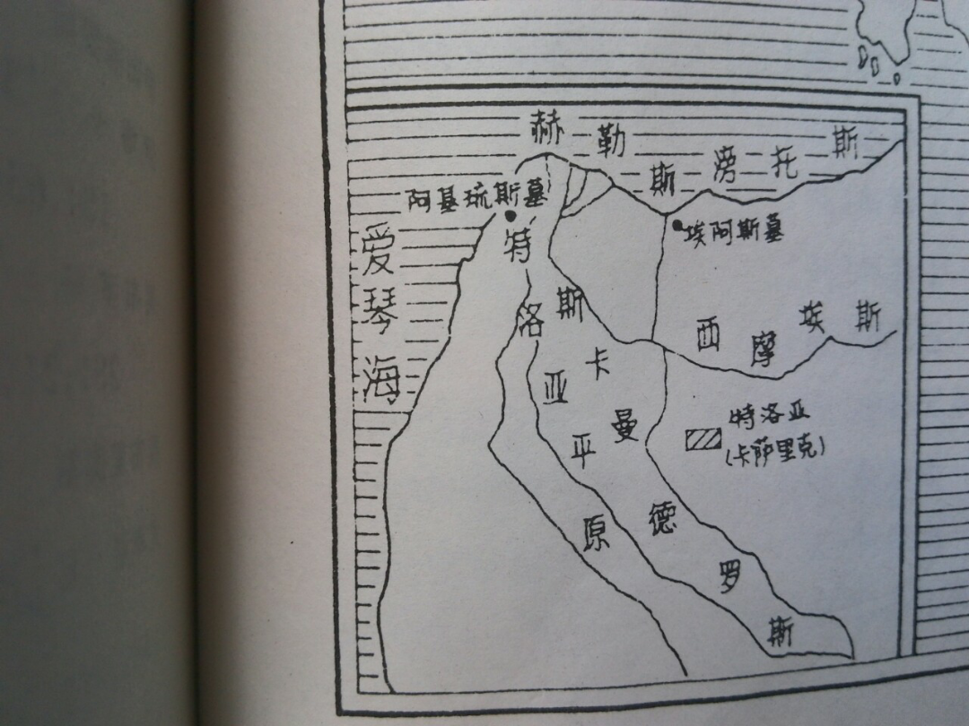 针对荷马史诗的古希腊地图