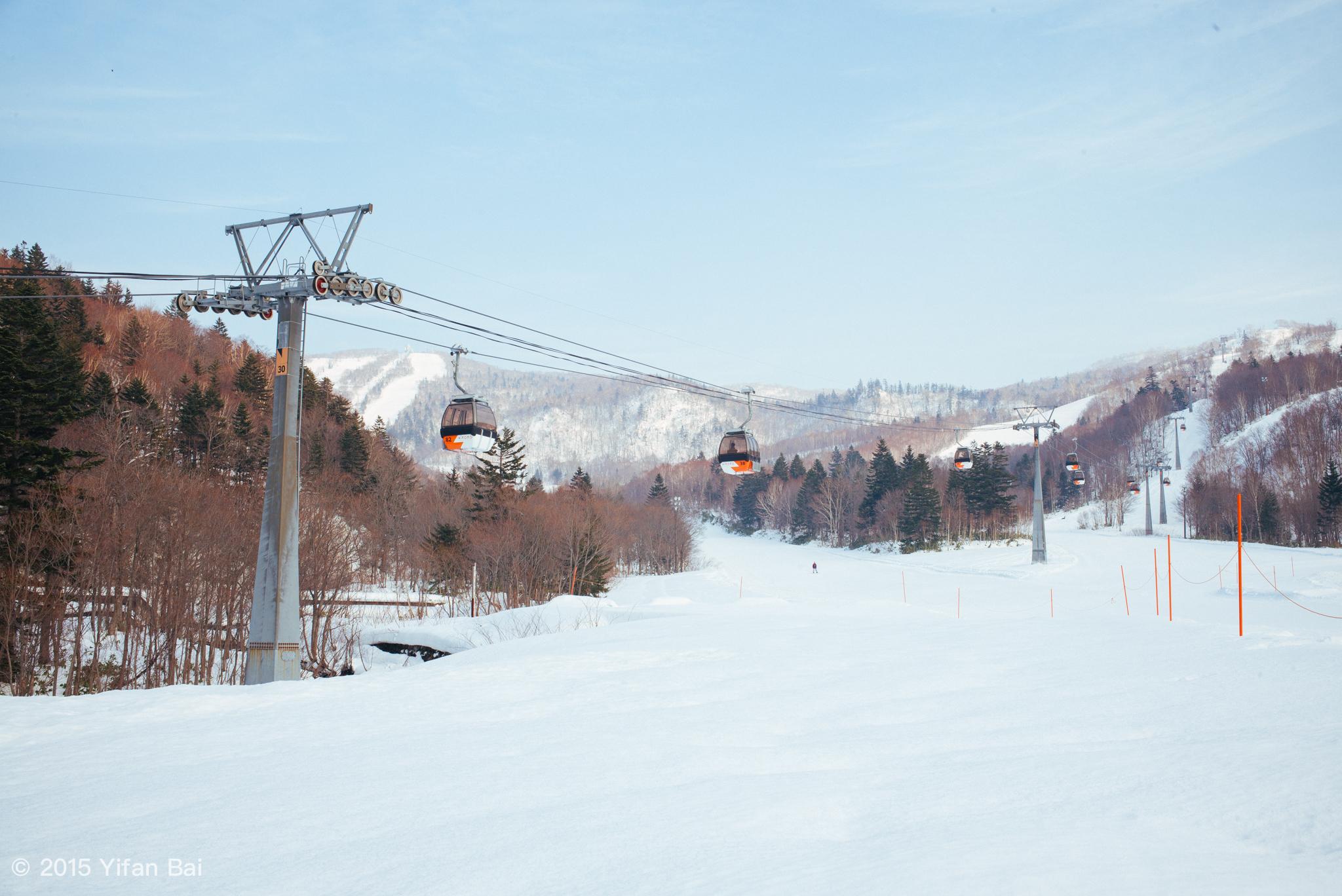 机场后,乘坐hokkaido resort liner巴士前往kiroro滑雪场的两个酒店
