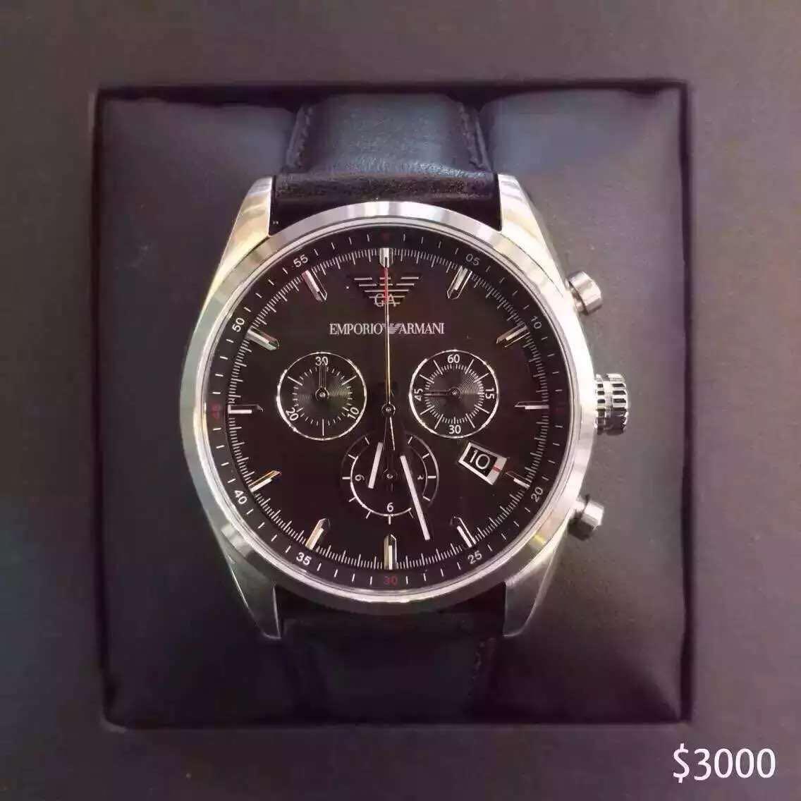 求这款手表的型号?阿玛尼的?