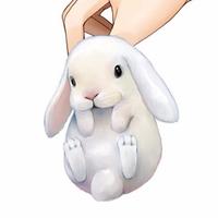 耷拉耳朵的兔子