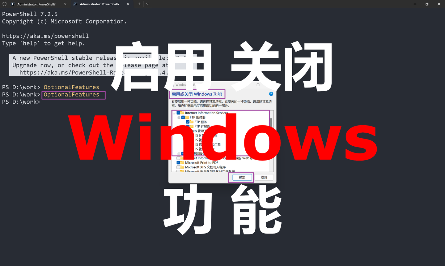 Windows 11 启用或关闭 Windows 功能