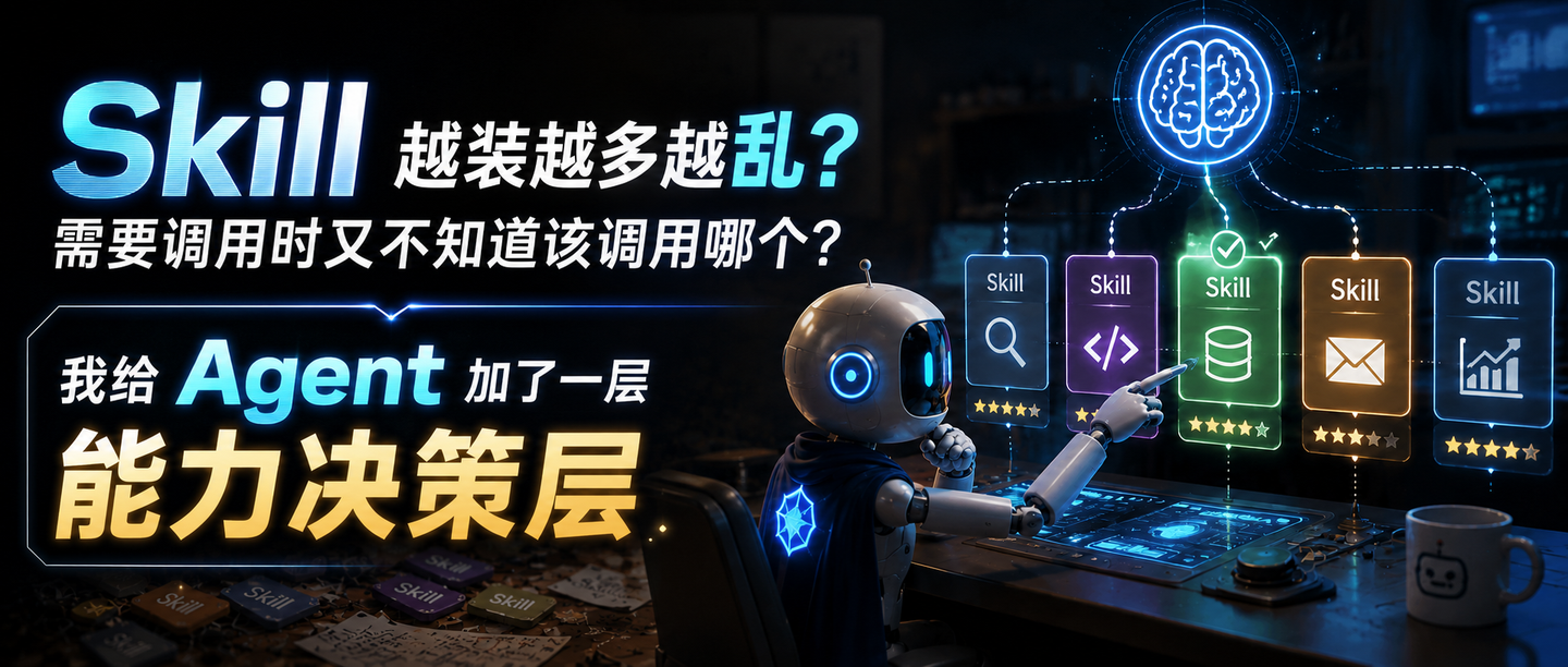 Skill 越装越多越乱？需要调用时又不知道该调用哪个？我给 Agent 加了一层能力决策层