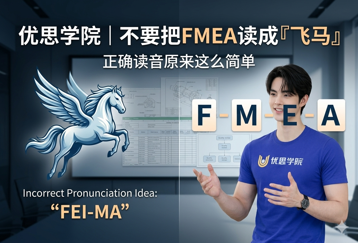 优思学院：不要把FMEA读成「飞马」，正确读音原来这么简单