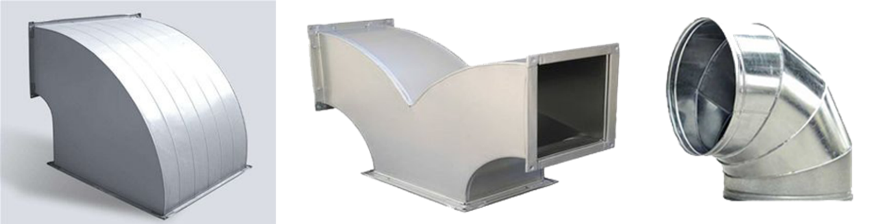 风管内斜线矩形弯头展开图的绘制