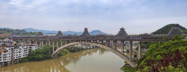 乾州古城风雨桥图片