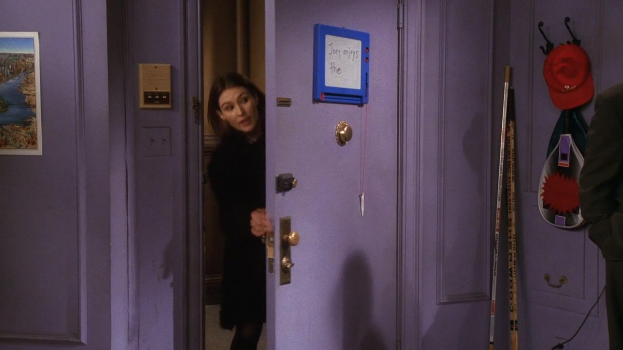 老友记中的钱德勒和乔伊门后的画板内容有详细的介绍吗