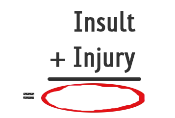 蹲坑英语时间之addinginsulttoinjury