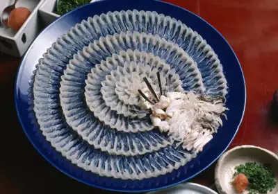 河鲀刺身的吃法和摆盘有什么特别的讲究? - 知乎