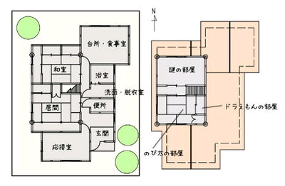 大雄的家 结构图图片