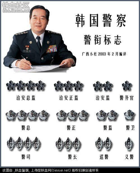 韩国警察级别怎么分跟中国有什么区别