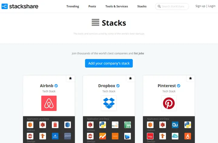 如何评价stackshare.io这家公司？ - 知乎