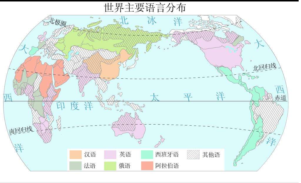 世界语族地图图片