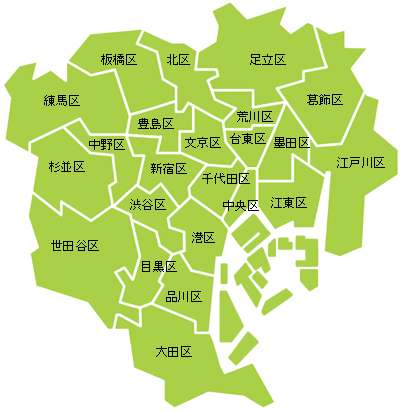 东京都行政区划图片