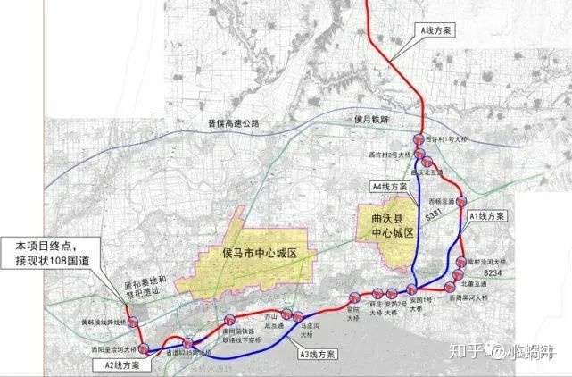 108国道尧都区洪洞霍州襄汾段改线