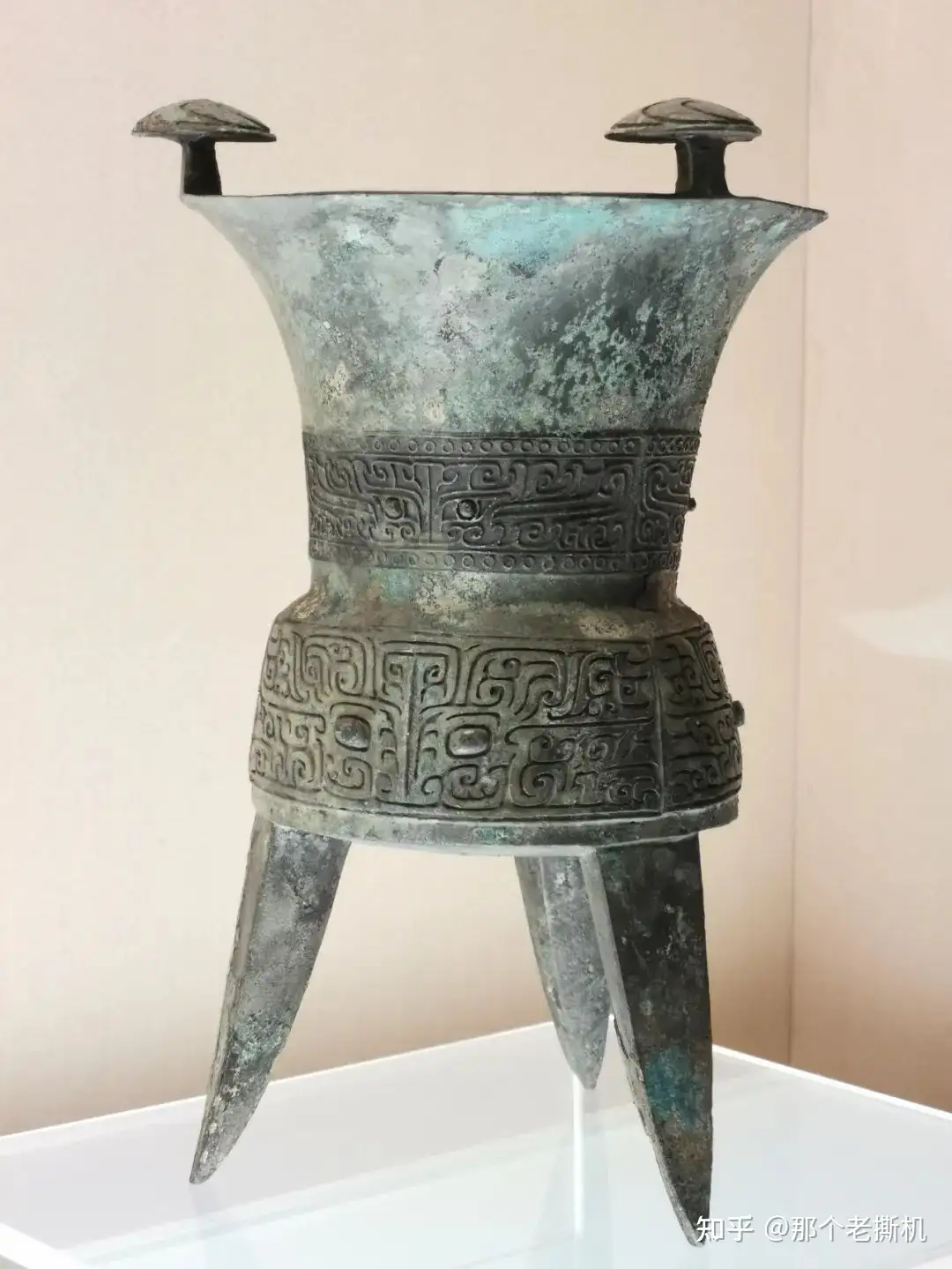 古董，藏友旧藏寄売，青銅製，「商獸面紋提梁器」祭祀品，附葬品，文房