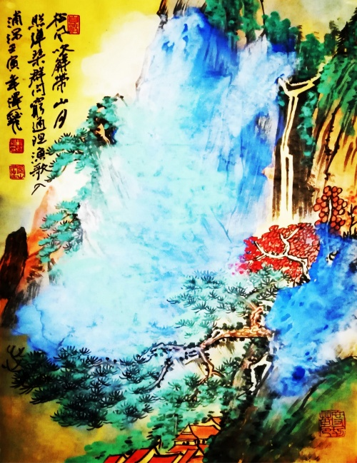 李泽钰拜师国画大家崔如琢先生