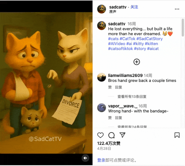 刷屏抖音小红书的 AI 猫片，让我一边上头一边反胃
