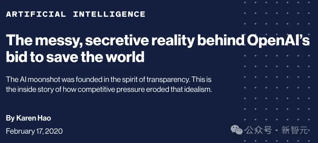 硅谷最狠「伪君子」！华人女记者深扒OpenAI：3000亿AI帝国全靠偷数据？
