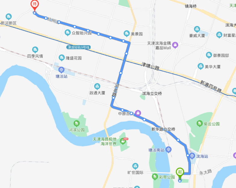 天津高铁滨海站途经公交车路线乘坐点及其运行时间 知乎