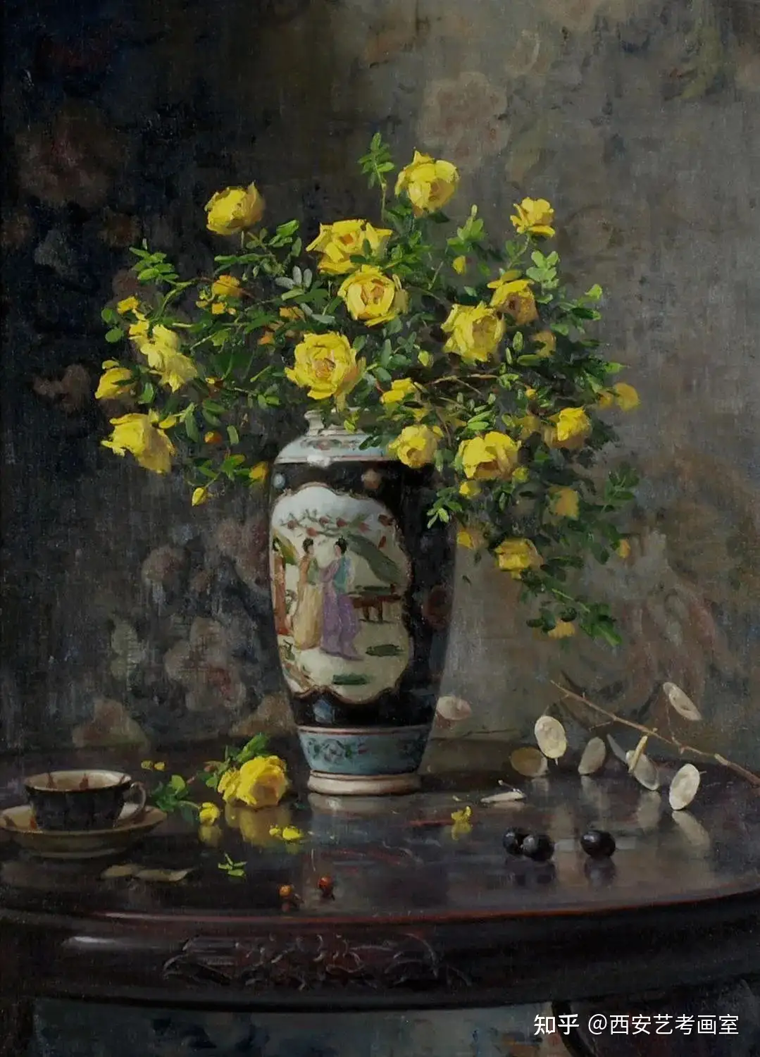 yellow roses by del gish-