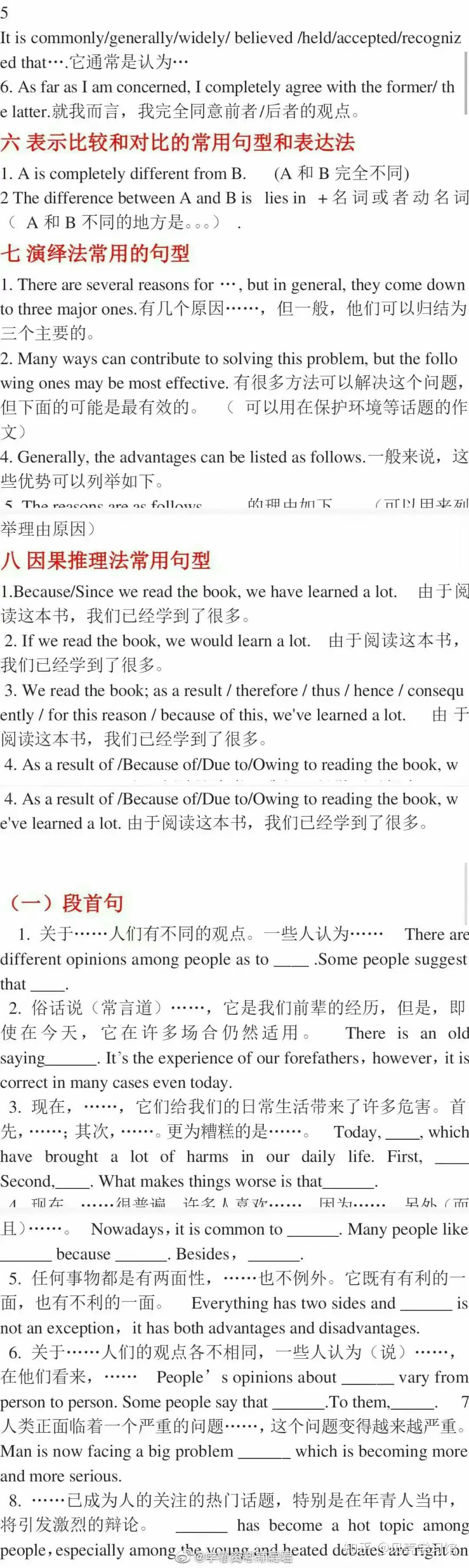 最新整理的英语作文万能模板，背熟这个你的英语作文一定可以提高一个