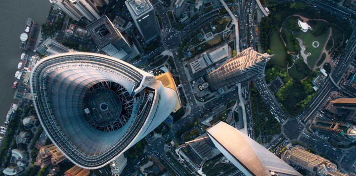 上海中心大厦俯视图