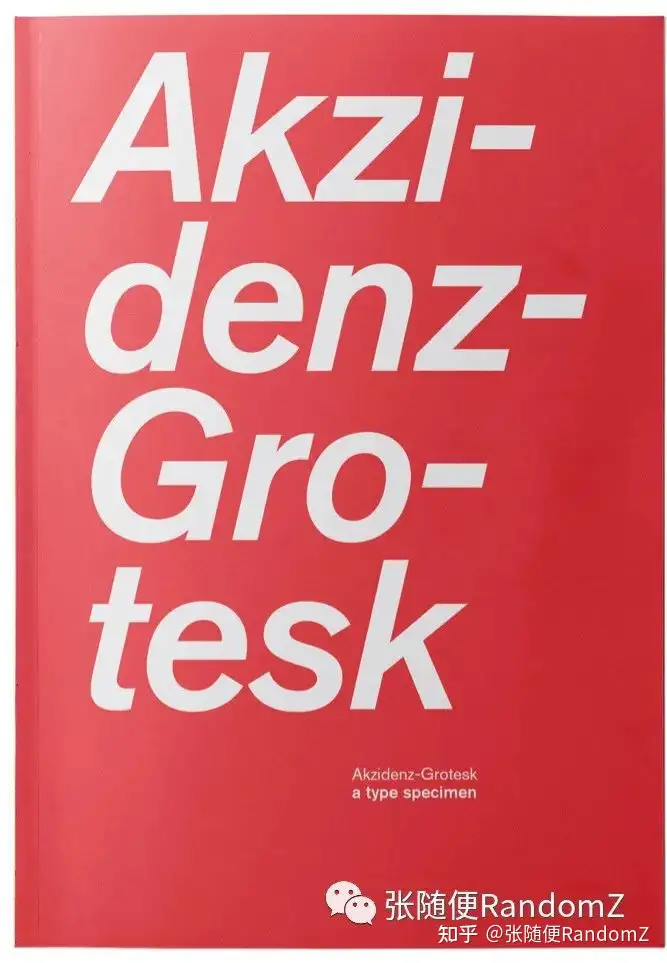 西文字体（2）| 设计师常用字体推荐——Akzidenz Grotesk - 知乎