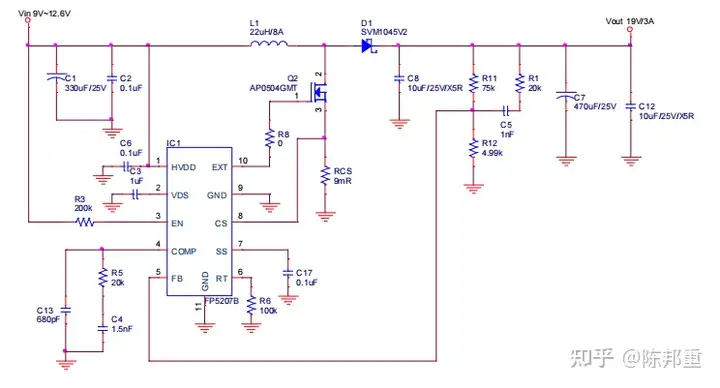 FP5207B：带软启动工作频率可调DC-DC升压IC
