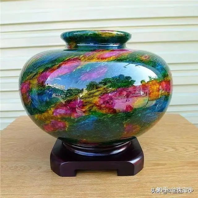 美しい色合いの天然石です七彩石 七彩藝石 台湾 中国 花瓶 - blogs 