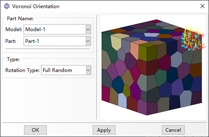 一个好用的Abaqus晶体塑性模型生成插件-Voronoi模型的图47
