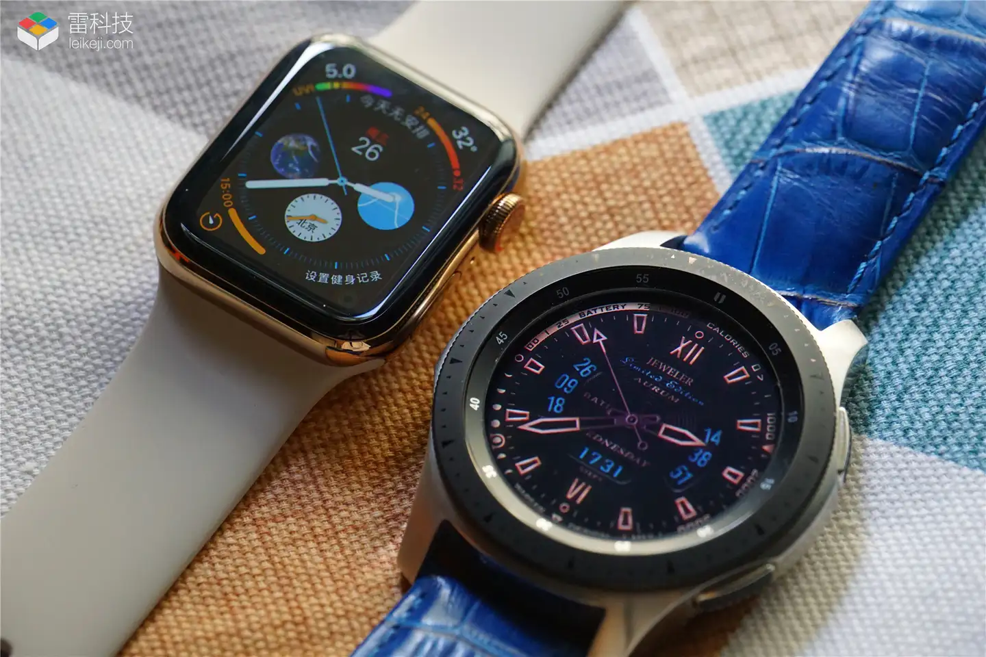 Galaxy watch 46mm vs apple watch series on sale 4