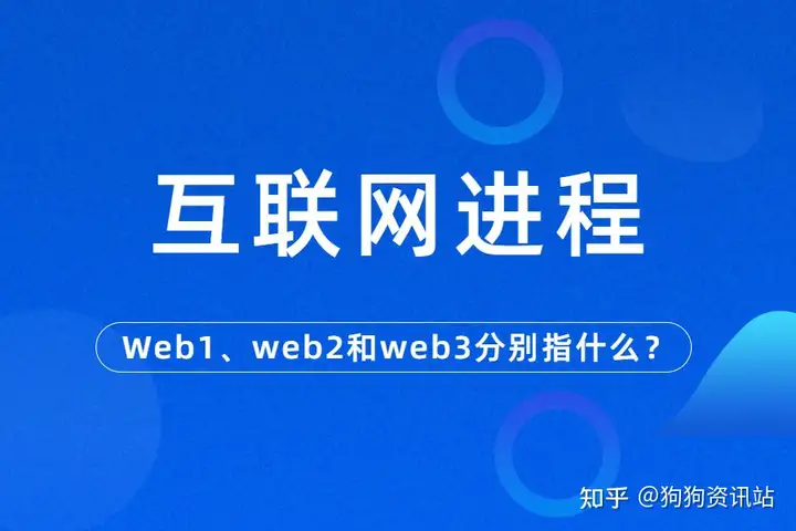 互联网进程：Web1、web2和web3分别指什么？