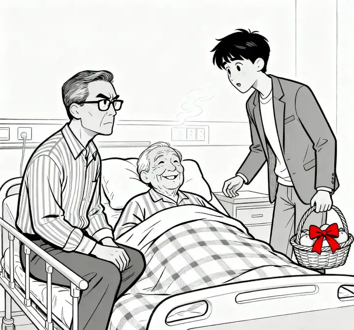 同事在单位任副职与正职关系不太好，得知正职的父亲住院，同事专程带上礼品探望希望改善关系，这样有用吗？