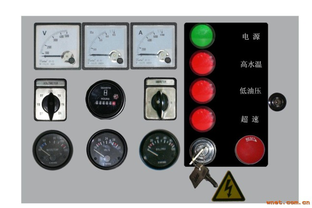 沃尔沃发电机标准控制面板
