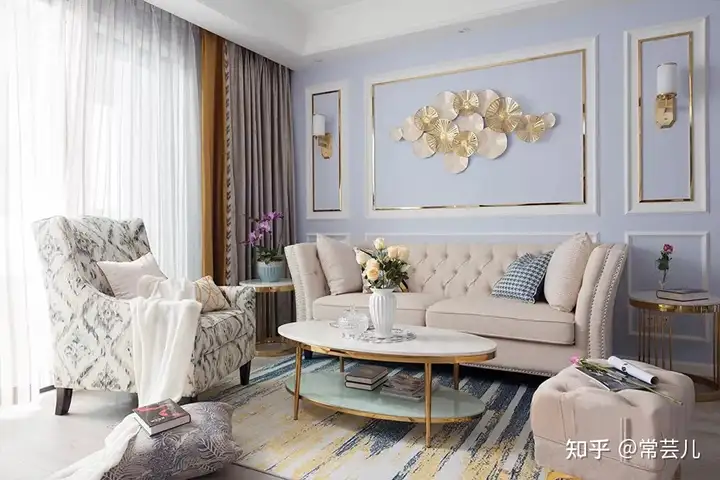 135平美式风格装修，入门第一眼便心动，全屋精致轻奢，通顶衣柜更显大气！(图5)