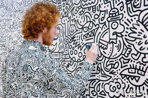 涂鸦大师mrdoodle的作品火到天际