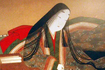 今日定子皇后写了新词请天皇来欣赏,明日中宫彰子请天皇共研汉学