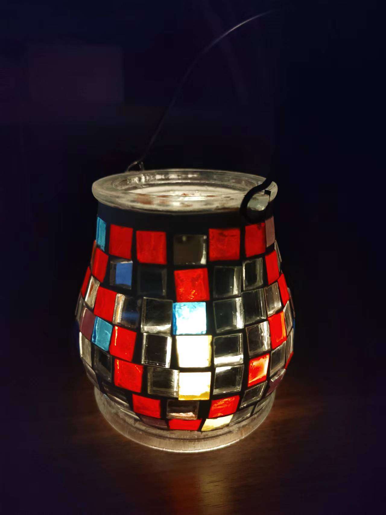 讲故事的欧阳 的想法: #存在于身边的风景# 自做马赛克玻璃杯