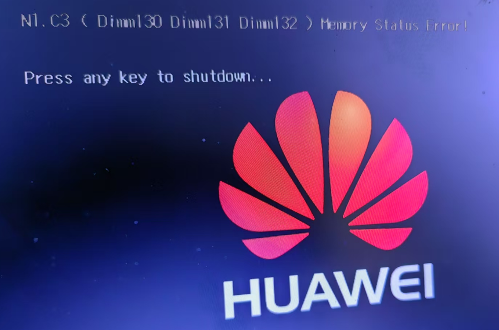 华为RH2288H V2提示“N1.C3 (Dimm130 Dimm131 Dimm132) Memory Status Error!”-墨铺