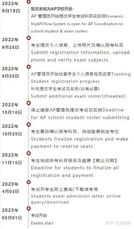 2022-23学年AP考试报名开始- 知乎