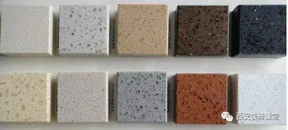 石英石.这是目前市场最普及的材料,几乎大部分家庭都用这种材料.