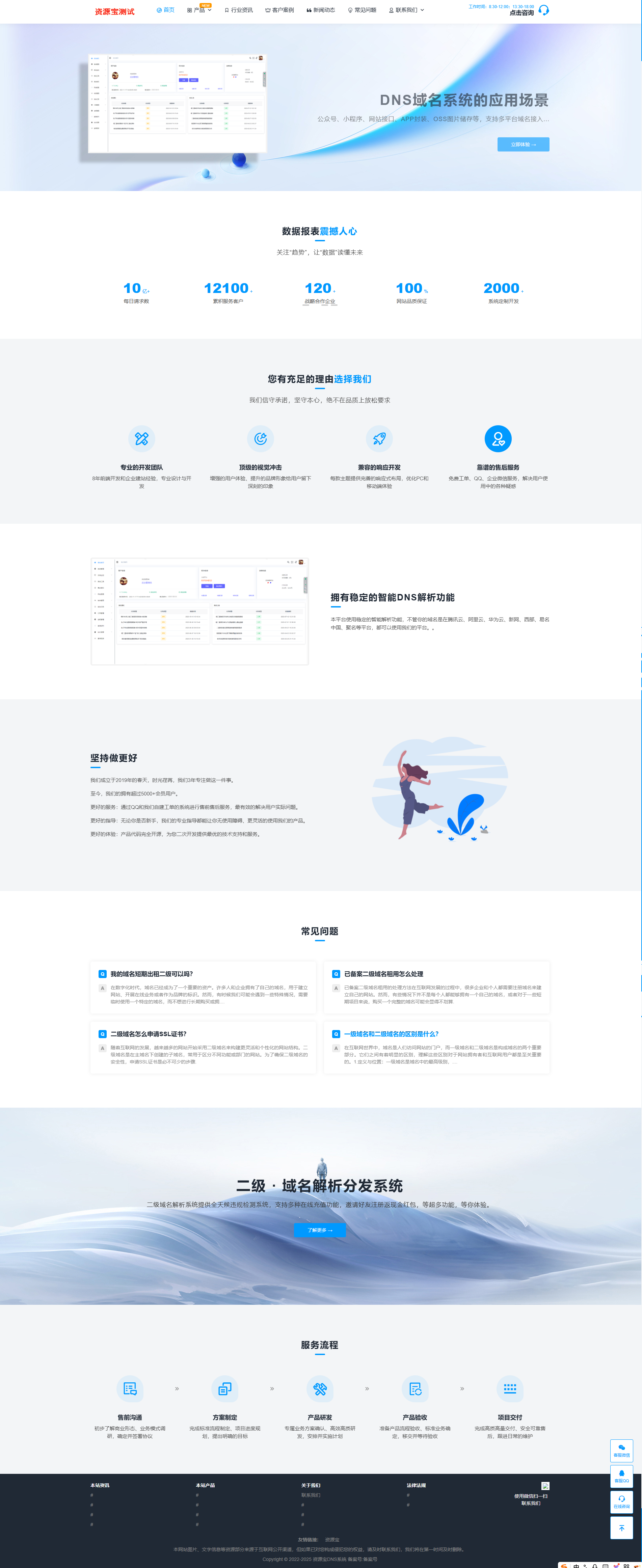 DNS二级域名分发系统，目前测试免授权-源码宝