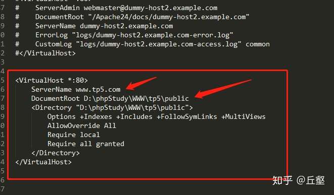 PHP在本机设置虚拟主机