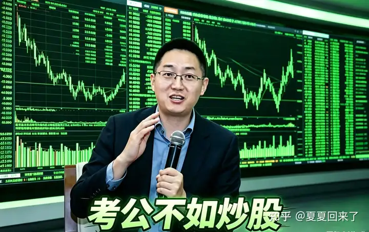 粉笔网因炒股巨亏 5600 万，其前 CEO 张小龙上月嘲学生考公不如炒股称其靠炒股月赚 5300 万，如何评价？