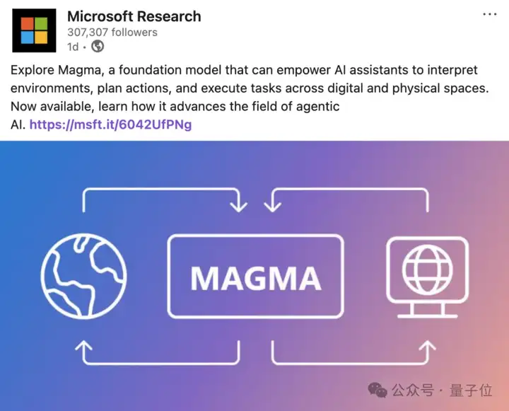 微软开源多模态AI基础模型Magma！无需额外微调轻松拿捏网页、机器人