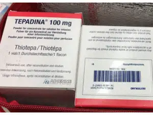 tepadina100mgthiotepa塞替派冻干粉注射剂中文说明书香港济民药业