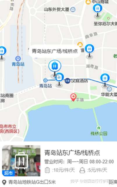 青岛栈桥地图位置图片