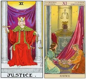 塔罗牌面解析12 Ⅺ.正义