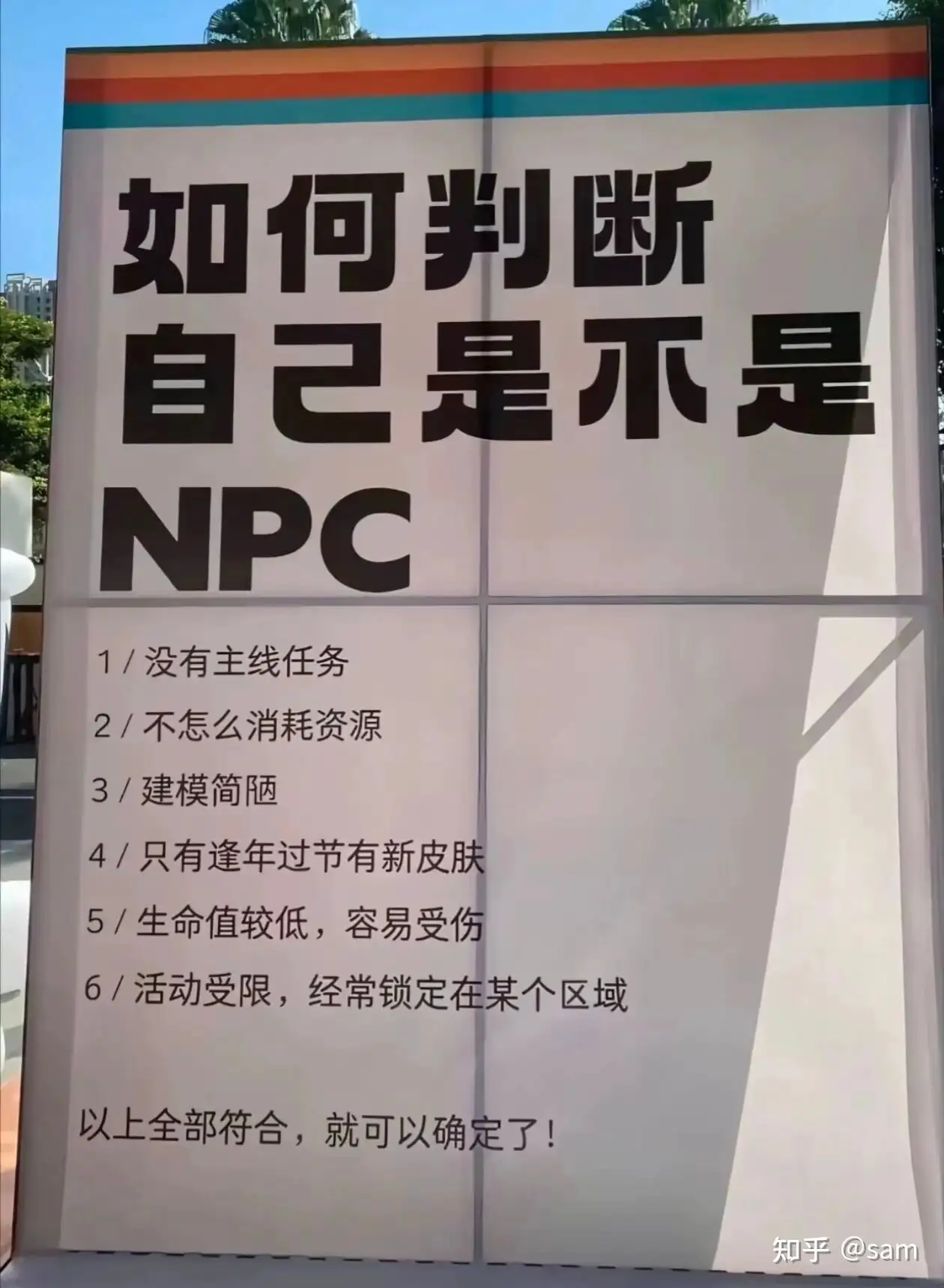 如何判断自己是不是 NPC？